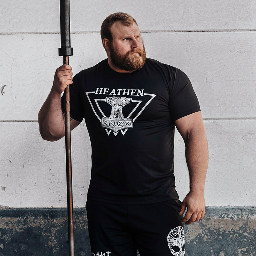 Shortsleeves - Short-sleeve, Heathen, Black - Grimfrost.com