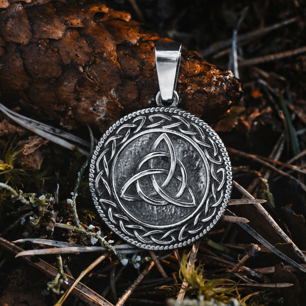 Pendants - Triquetra Pendant, Stainless Steel - Grimfrost.com