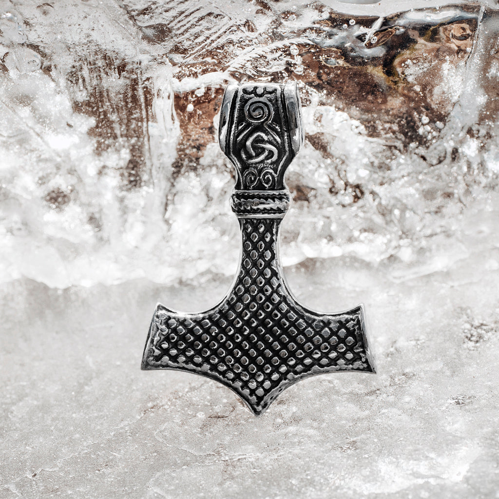 Thor's Hammers - Ornament Thor's Hammer, Stainless Steel - Grimfrost.com