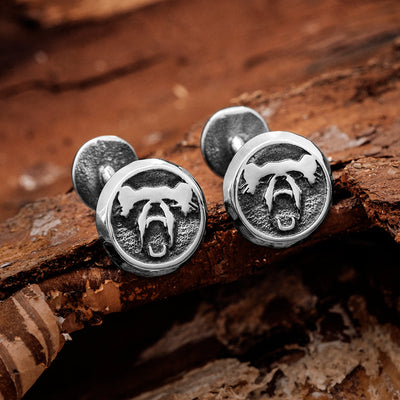 Cufflinks - Berserker Cufflinks, Stainless Steel - Grimfrost.com