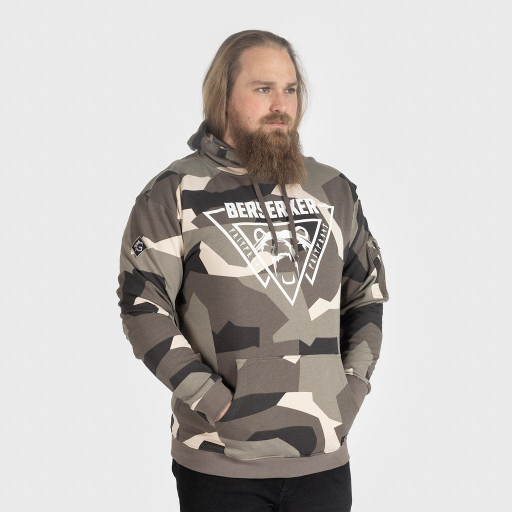 Premium Hoodie, Berserker, M90 Braun Camo