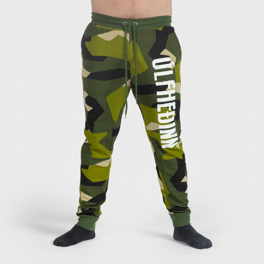 Premium Jogginghose, Ulfhedinn, M90 Grün Camo