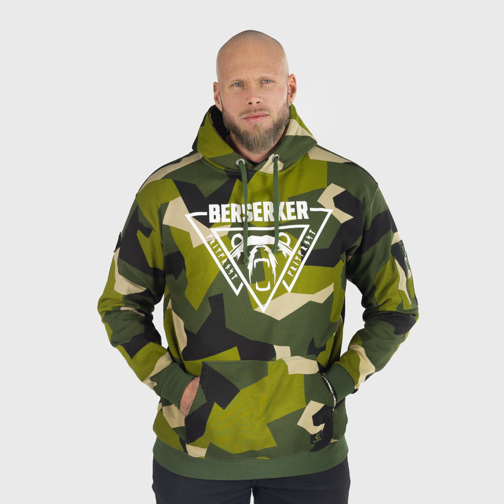 Premium Hoodie, Berserker, M90 Grün Camo