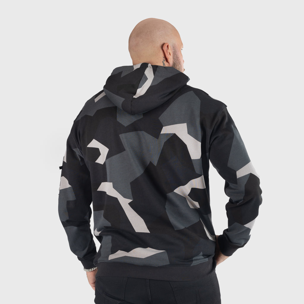 Premium Hoodie, Grimfrost, M90 Grau Camo