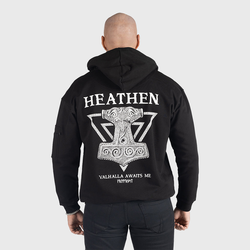 Premium Zoodie, Heathen, Schwarz