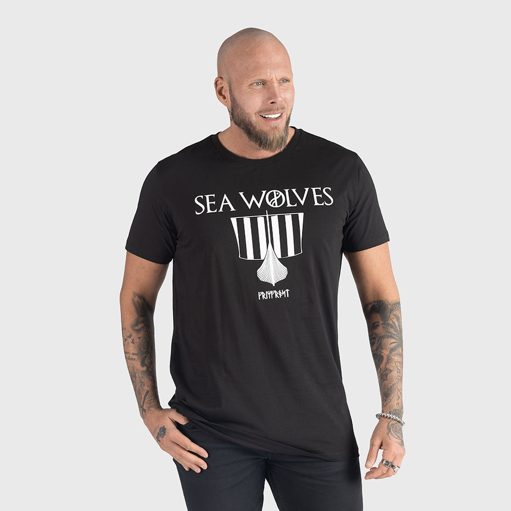 Premium Tee, Sea Wolves, Schwarz