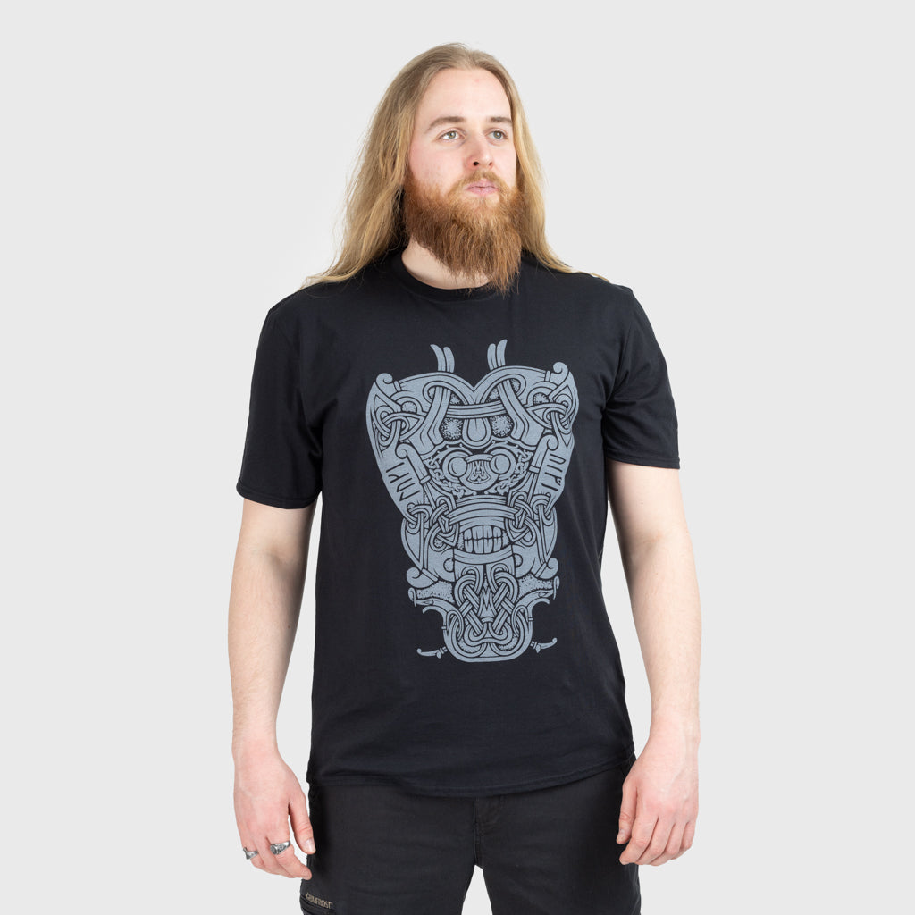 Premium Tee, Loki Mask, Schwarz