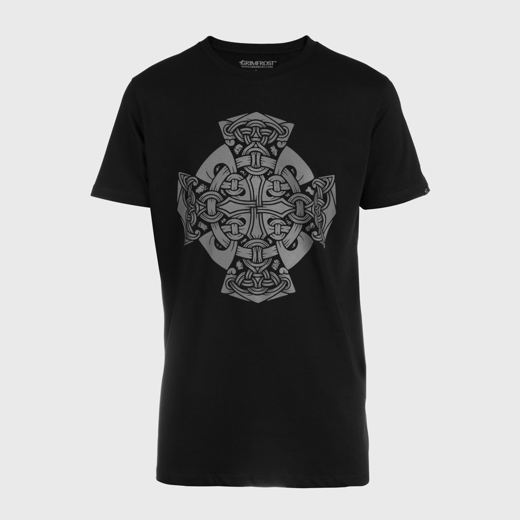 Premium Tee, Mjolnir Wheel, Schwarz