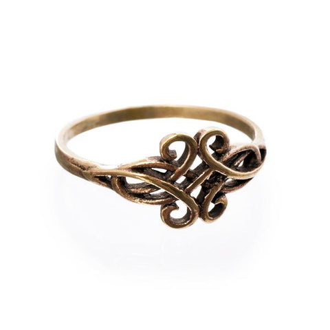 Swirl Ring, Bronze