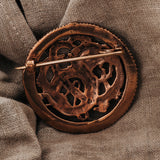 Lindwurm Brosche, Bronze