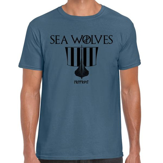 T-shirt, Sea Wolves, Indigo Blue