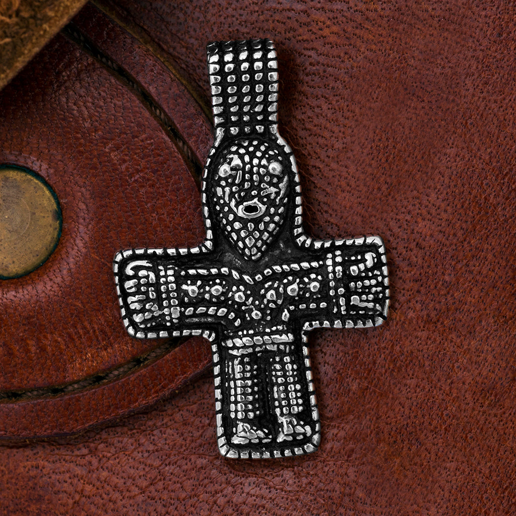 Pendants - Birka Crucifix, Silver - Grimfrost.com