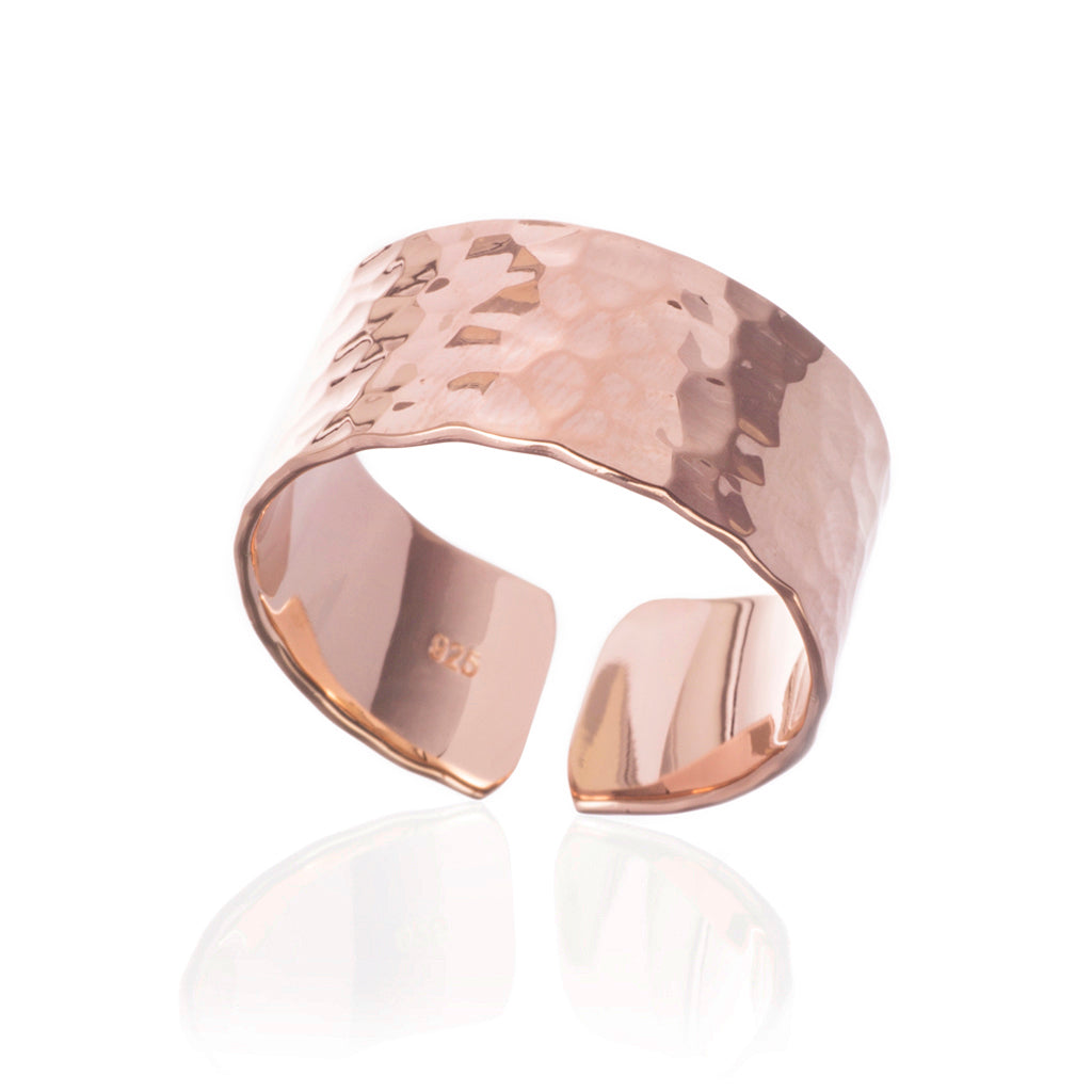  - Banded Ring, Rose Gold - Grimfrost.com