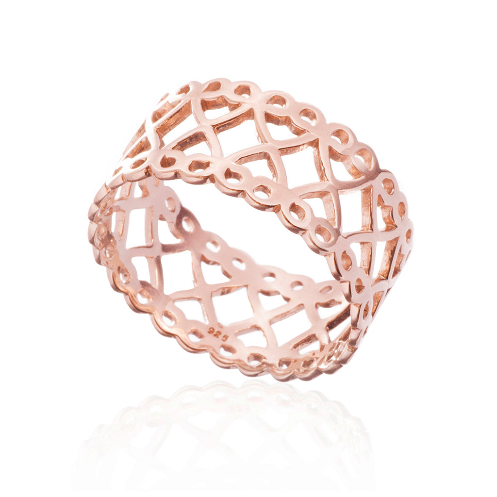 Ran's Net Ring, Rose Gold – Grimfrost Intl
