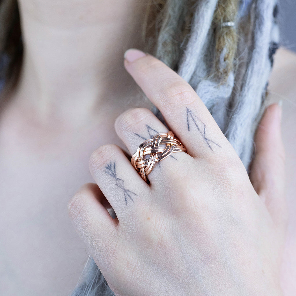 Freyja's Weave Ring, Roségold