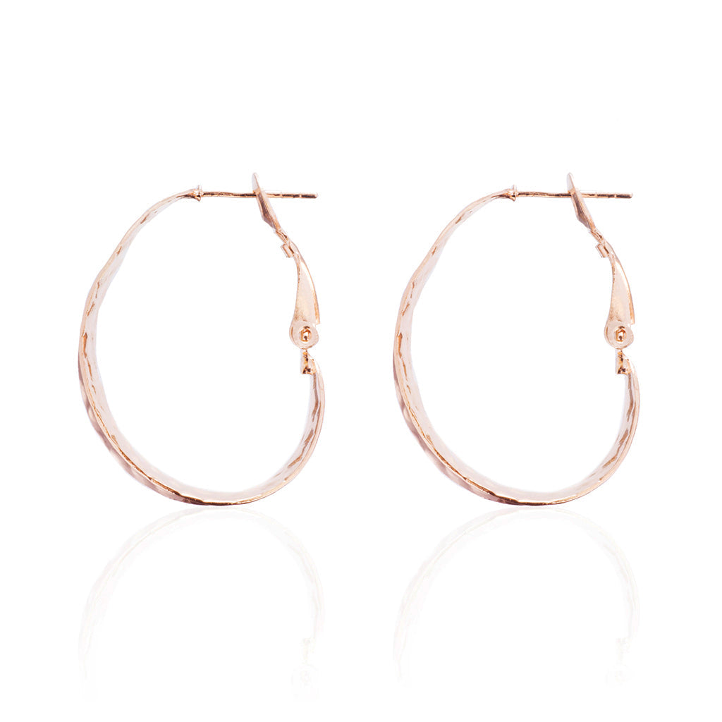  - Banded Earrings, Rose Gold - Grimfrost.com