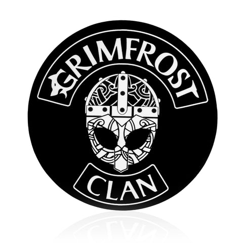 Grimfrost Clan Sticker, Rund