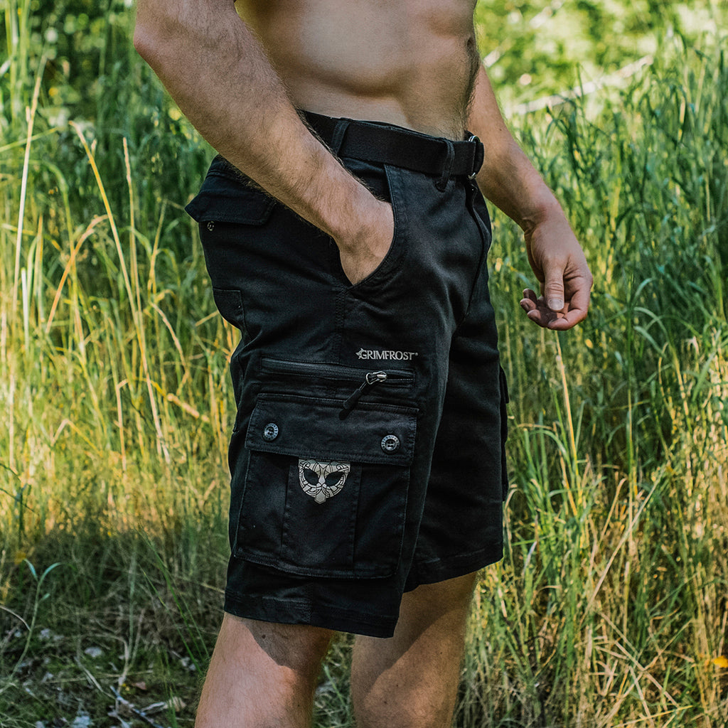 Grimfrosts Cargoshorts, Schwarz