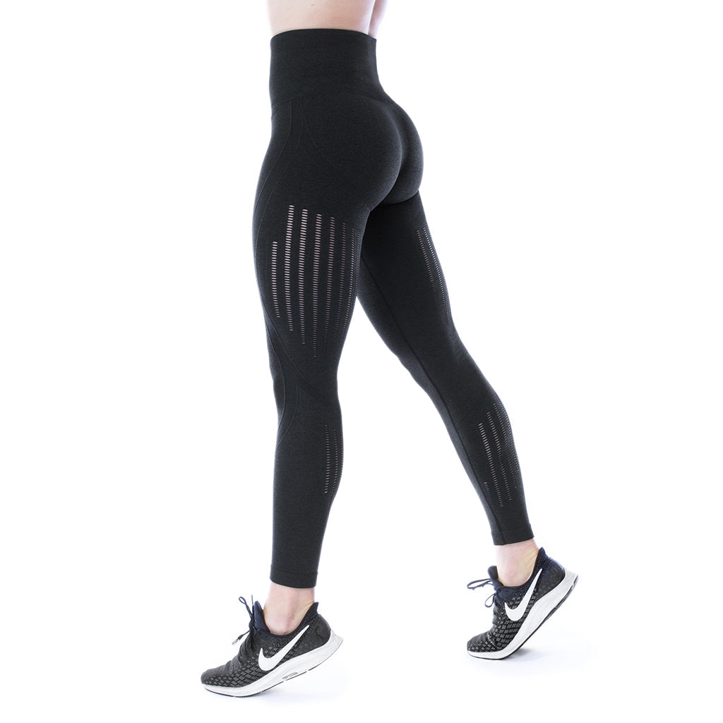 Leggings, Vented, Schwarz