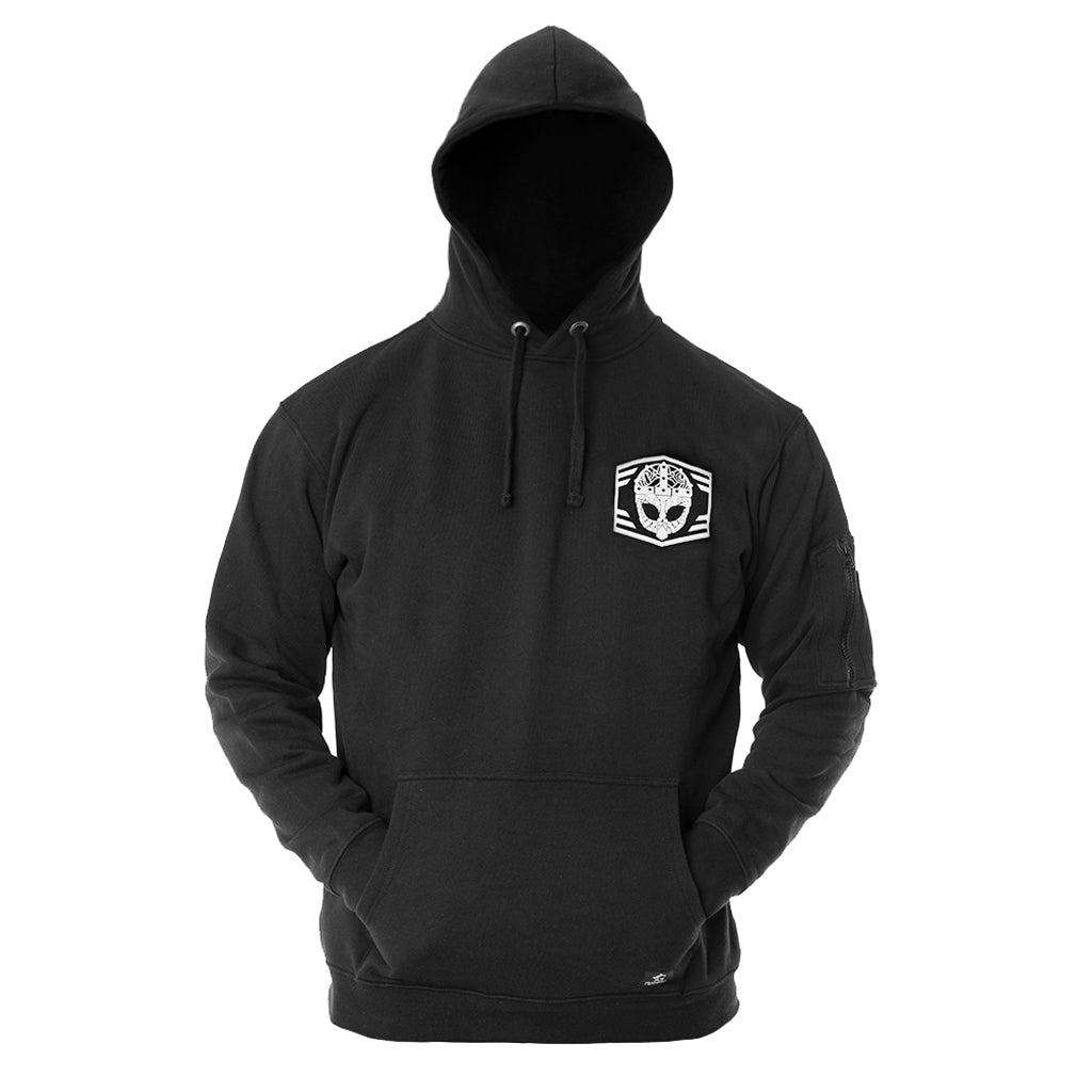 Premium Hoodie, Clan Helmet, Schwarz