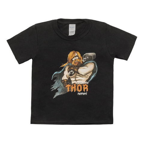 Kinder T-Shirt, Thor, Schwarz