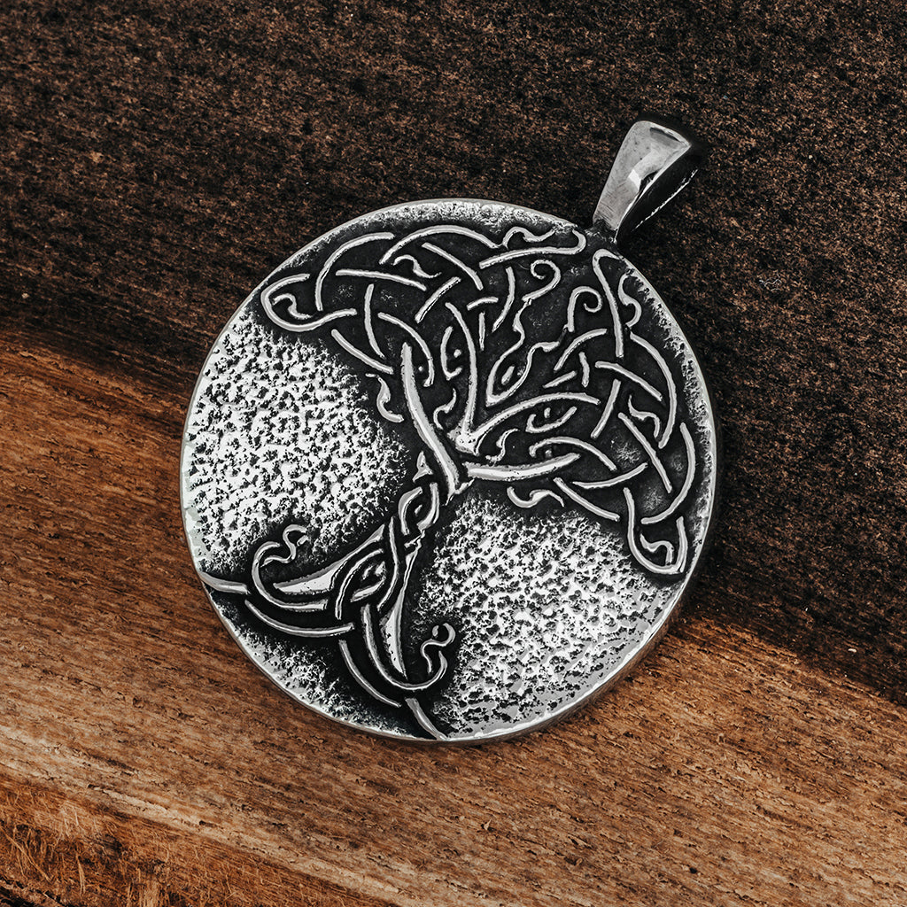 Yggdrasil Pendant, Stainless Steel