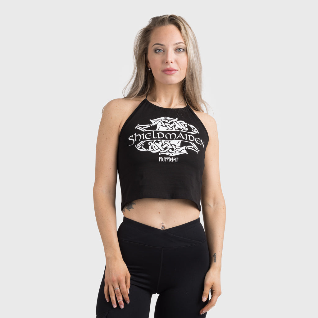 Crop Top, Shieldmaiden, Black