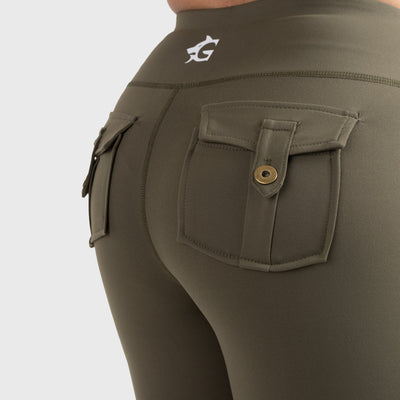 Cargo Leggings, Grün