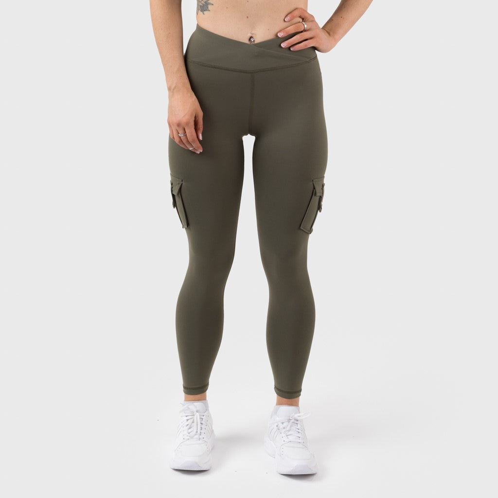 Cargo Leggings, Grün