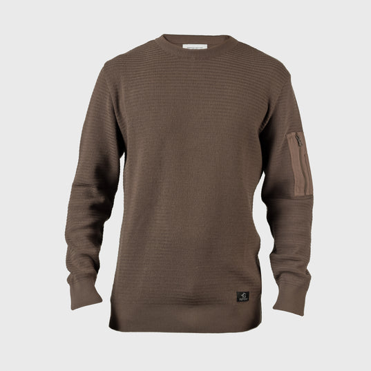 Tactical Sweater, Baumwolle, Braun