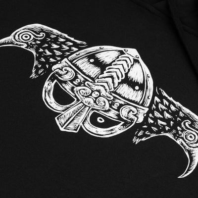 Premium Hoodie, Odin & Ravens, Schwarz