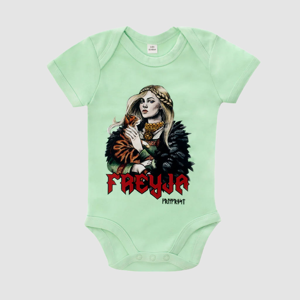 Baby Bodysuit, Freyja, Grün