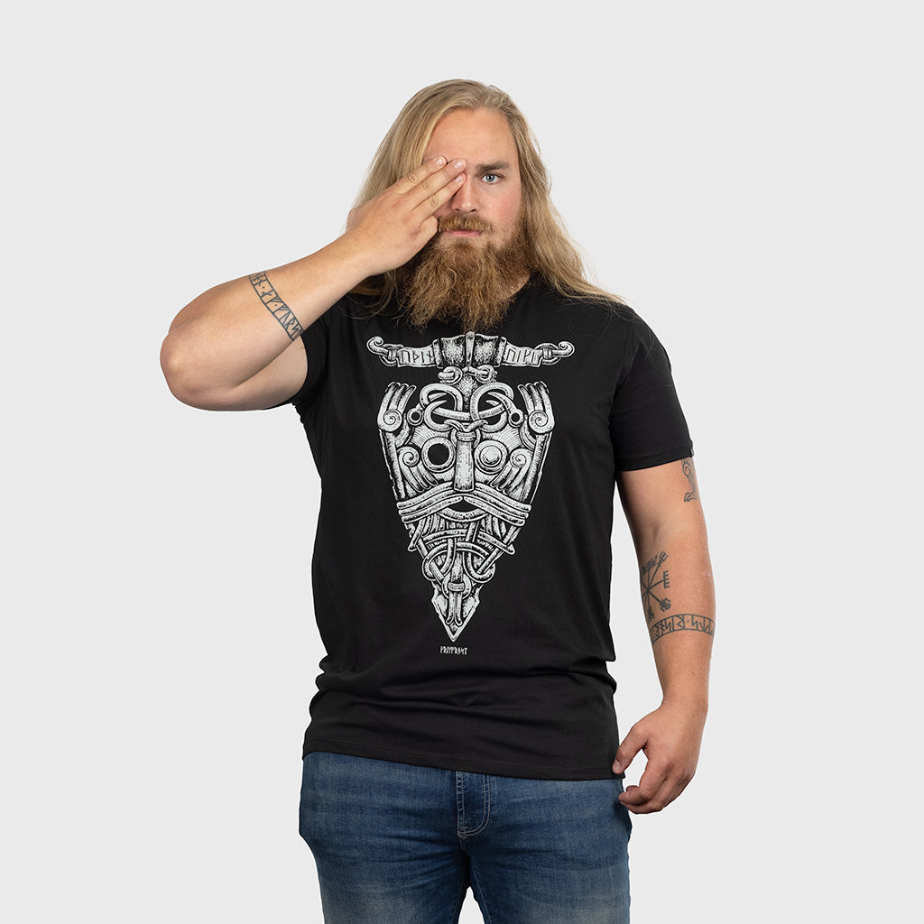 Premium Tee, Odin Mask, Schwarz