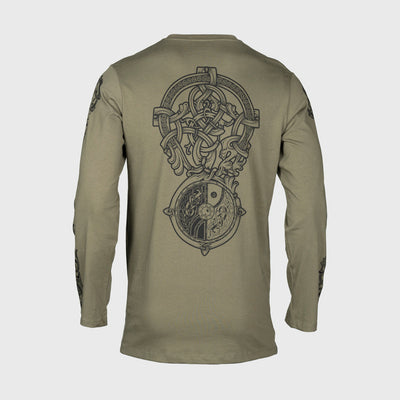 Premium Longsleeve, The Wolf, Grün