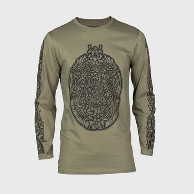 Premium Longsleeve, The Wolf, Grün