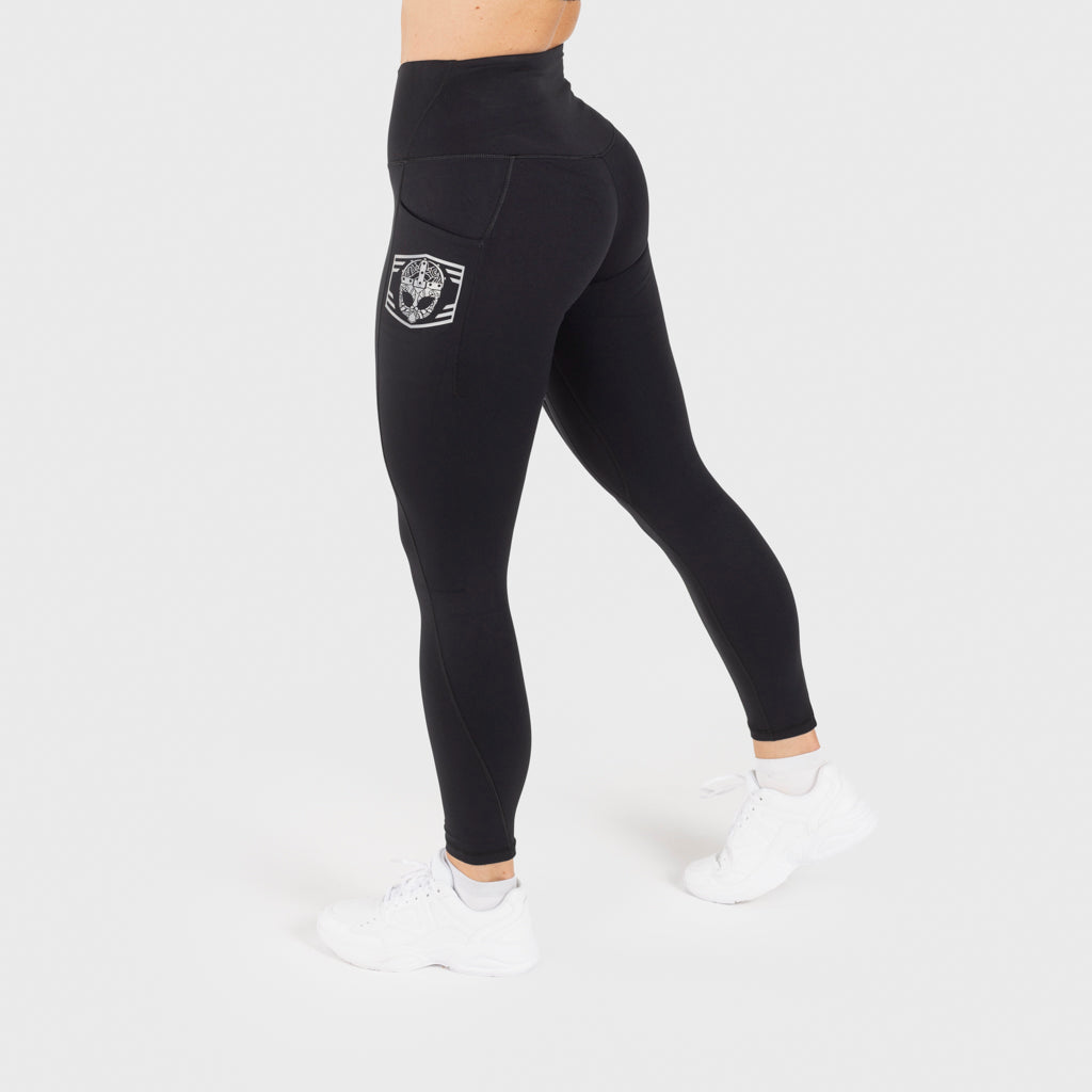 Clan Helmet Leggings, Schwarz