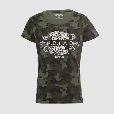 Premium Tee für Frauen, Shieldmaiden, Camo