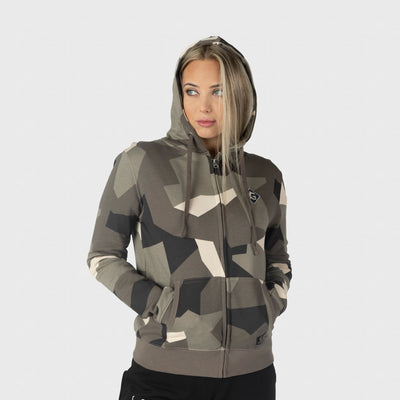 Damen Premium Zoodie, Grimfrost, M90 Braun Camo