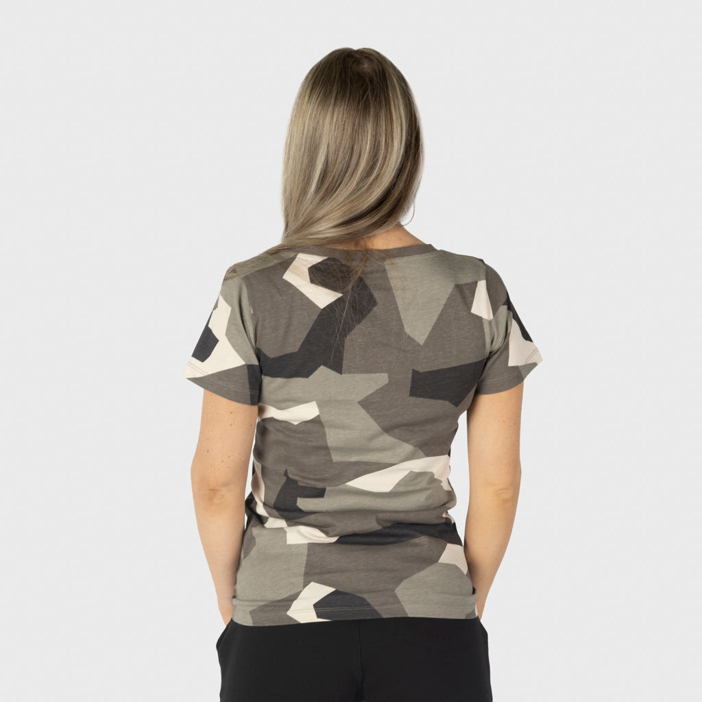 Damen Premium Tee, Valkyrie, M90 Braun Camo