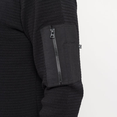 Tactical Sweater, Baumwolle, Schwarz