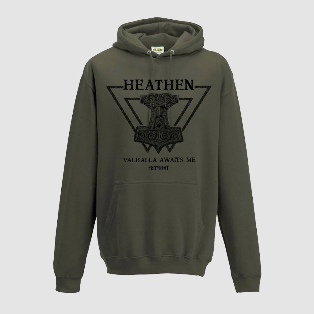 Premium Hoodie, Heathen, Grün