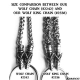 Thor's Hammer - Wolf King Chain Mjölnir, Stainless Steel - Grimfrost.com