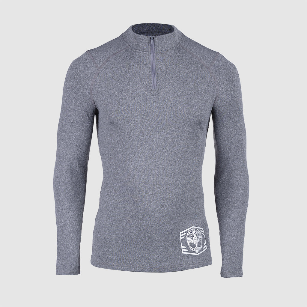 Half Zip, Grimfrost Clan, Grau