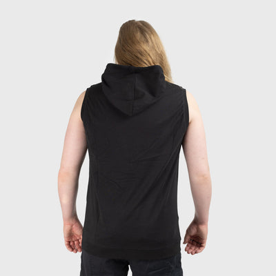 Premium Ärmelloser Hoodie, Ulfhedinn, Schwarz